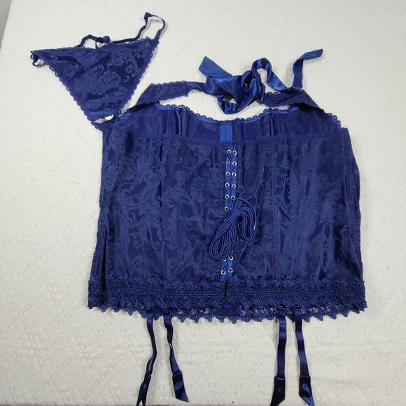 Frederick's of Hollywood sweetheart dream corset Size 44 set 3X thongs intimates - Picture 2 of 12